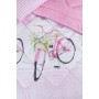 ETE HOMETEX TEK KİŞİLİK LÜX WELSOFT YORGAN BİSİKLET PEMBE 155X215CM 8696474231865